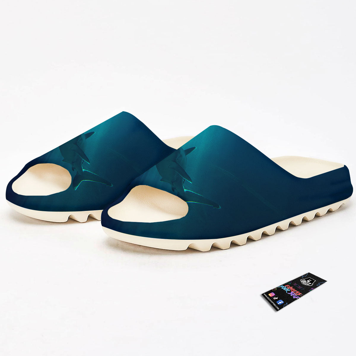 Underwear Shark Print Sandals-grizzshop