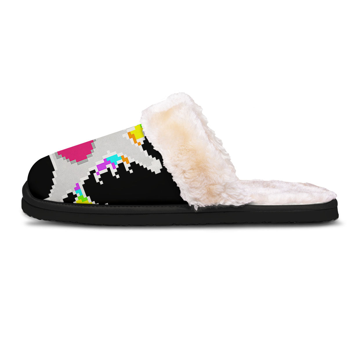 Unicorn 8-Bit Pixel Print Slippers-grizzshop