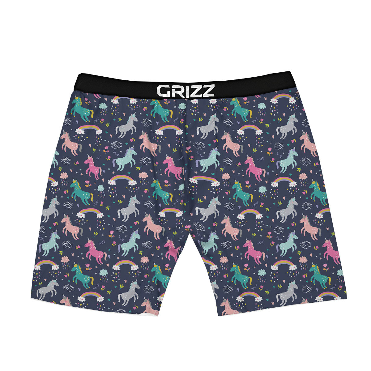 Unicorn Doodle Print Pattern Boxer Briefs-grizzshop