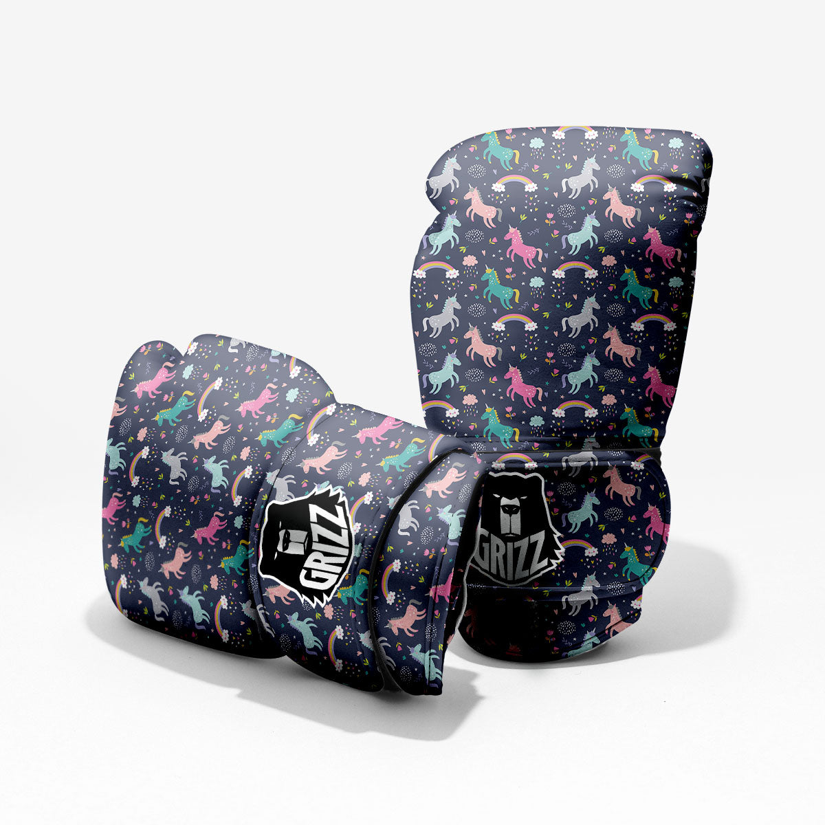 Unicorn Doodle Print Pattern Sparring Gloves-grizzshop