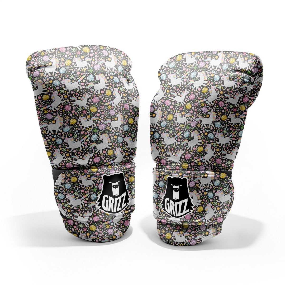 Unicorn Fairy Floral Print Pattern Pro Boxing Glove