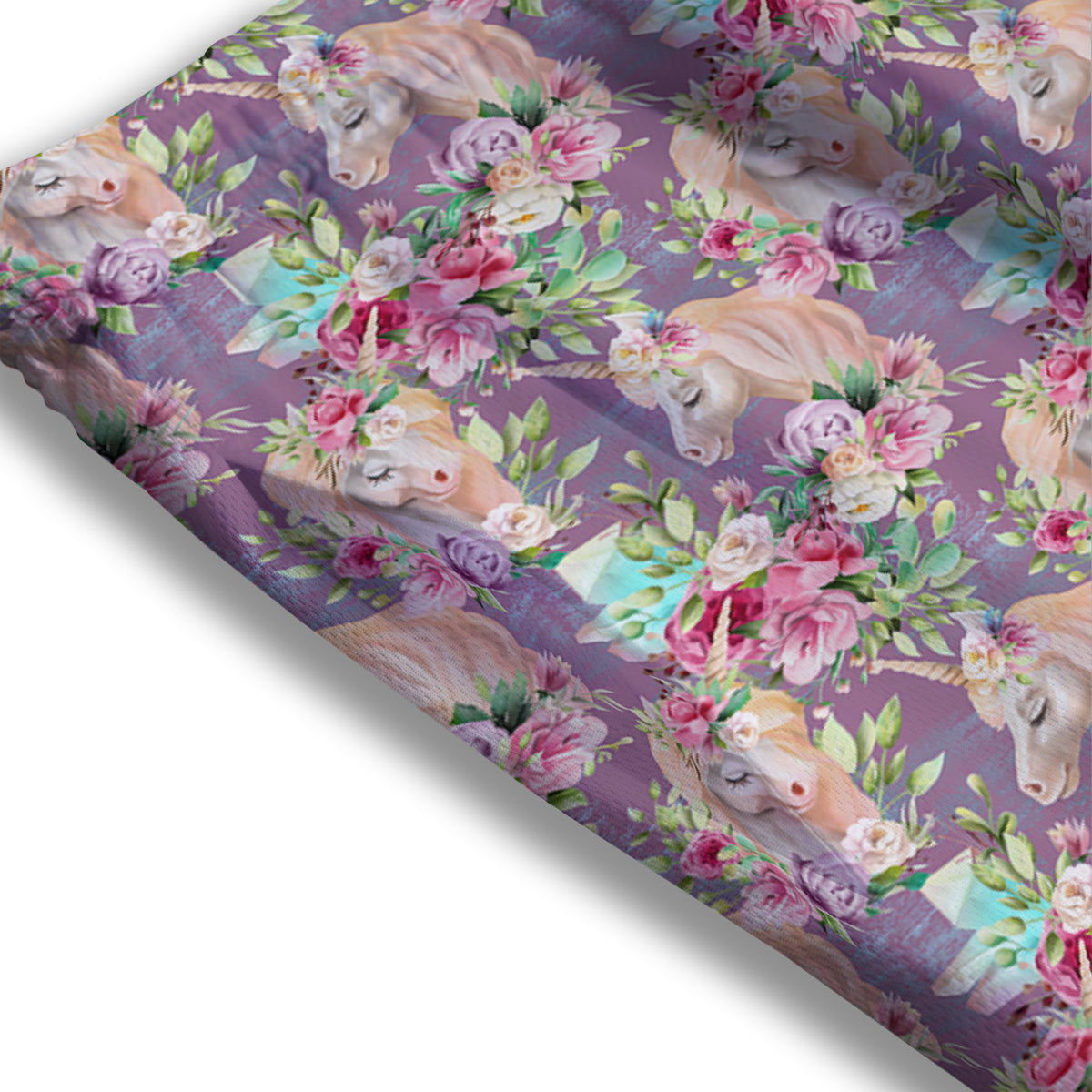 Unicorn Magic Floral Print Pattern Mesh Shorts