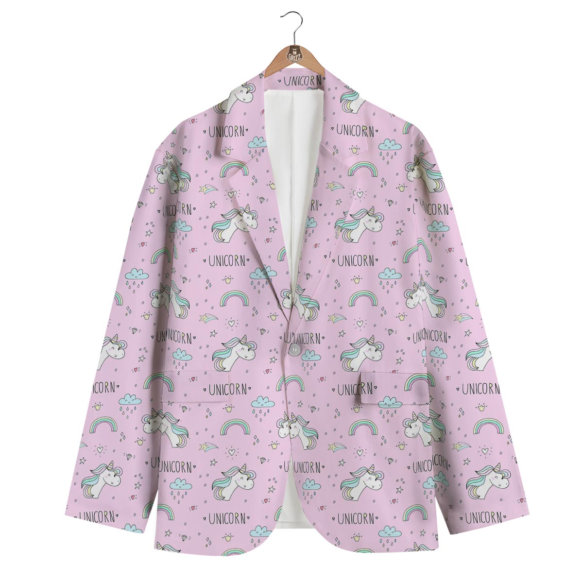 Unicorn Men's Blazer-grizzshop