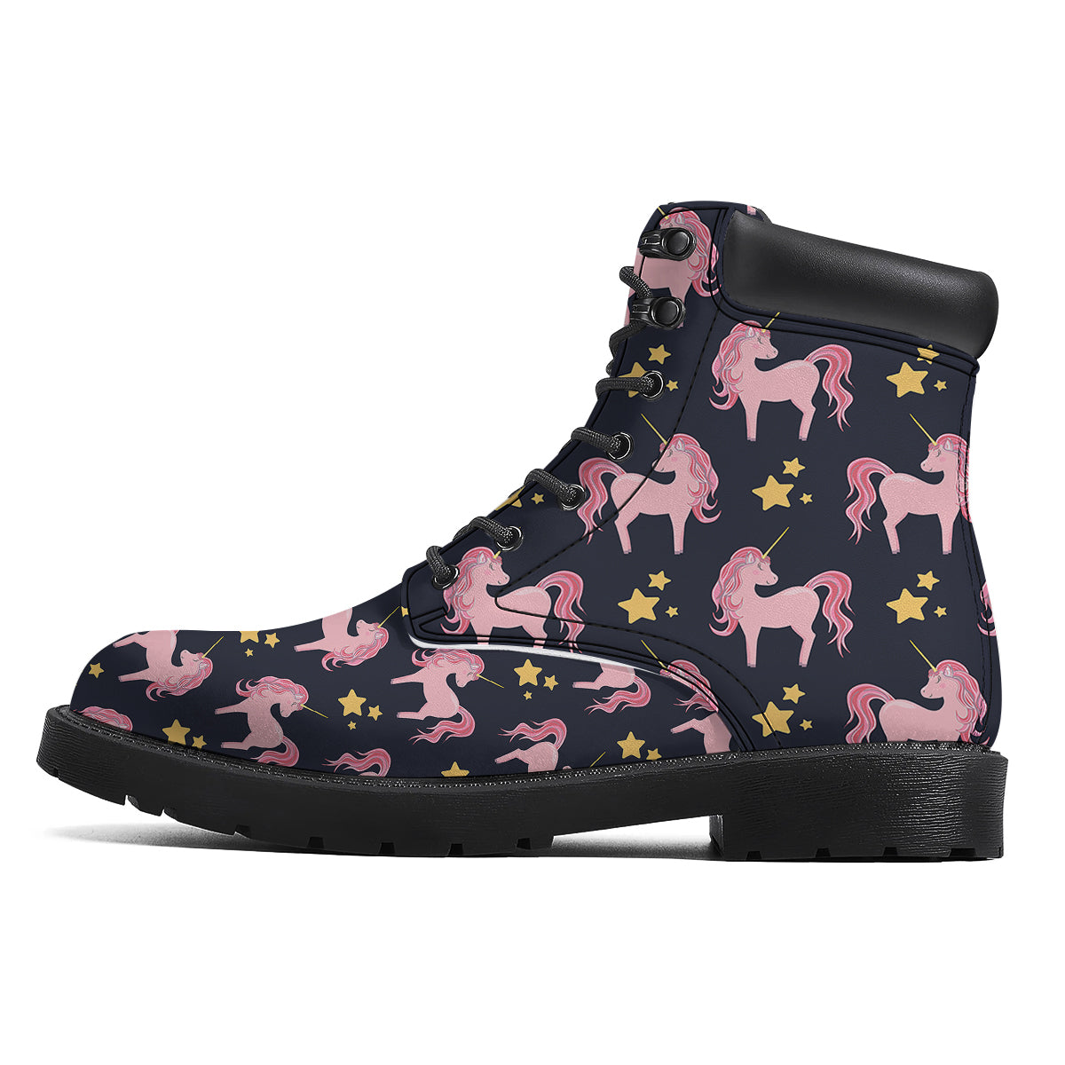 Unicorn Night Star Print Pattern Boots-grizzshop