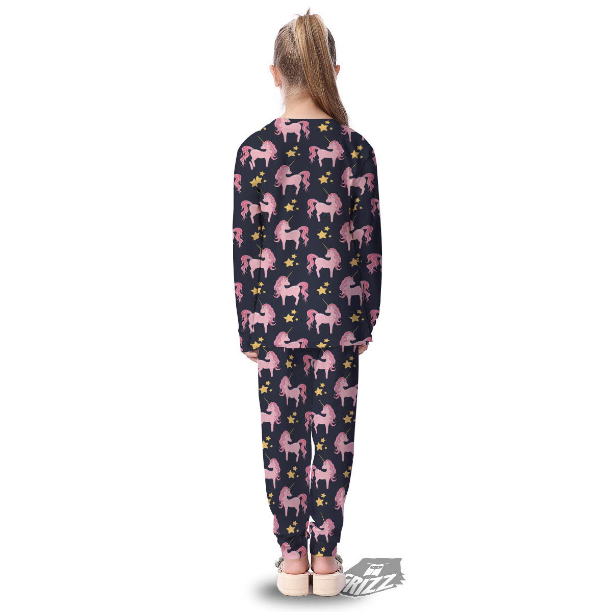 Unicorn Night Star Print Pattern Kid's Pajamas-grizzshop