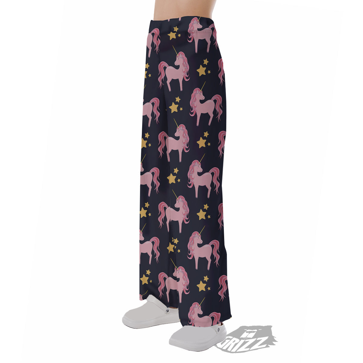 Unicorn Night Star Print Pattern Pajama Pants-grizzshop