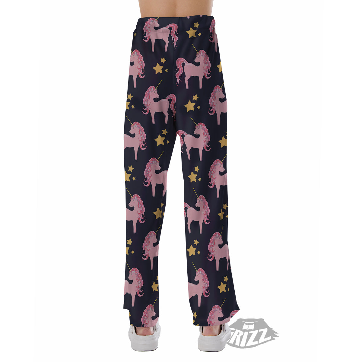 Unicorn Night Star Print Pattern Pajama Pants-grizzshop