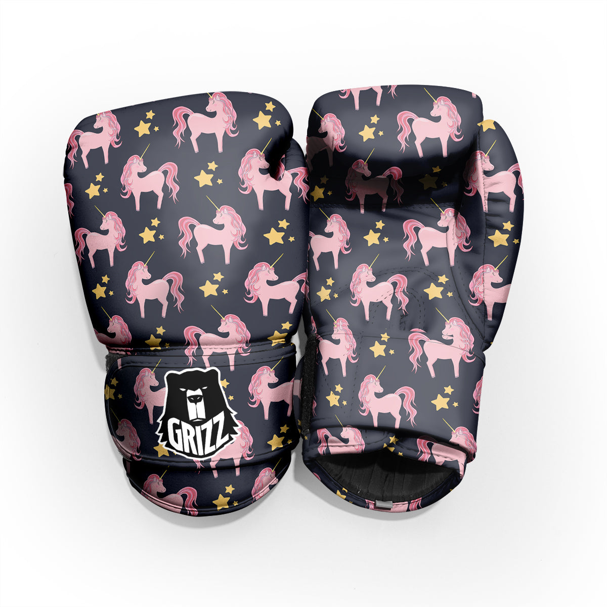 Unicorn Night Star Print Pattern Pro Boxing Glove