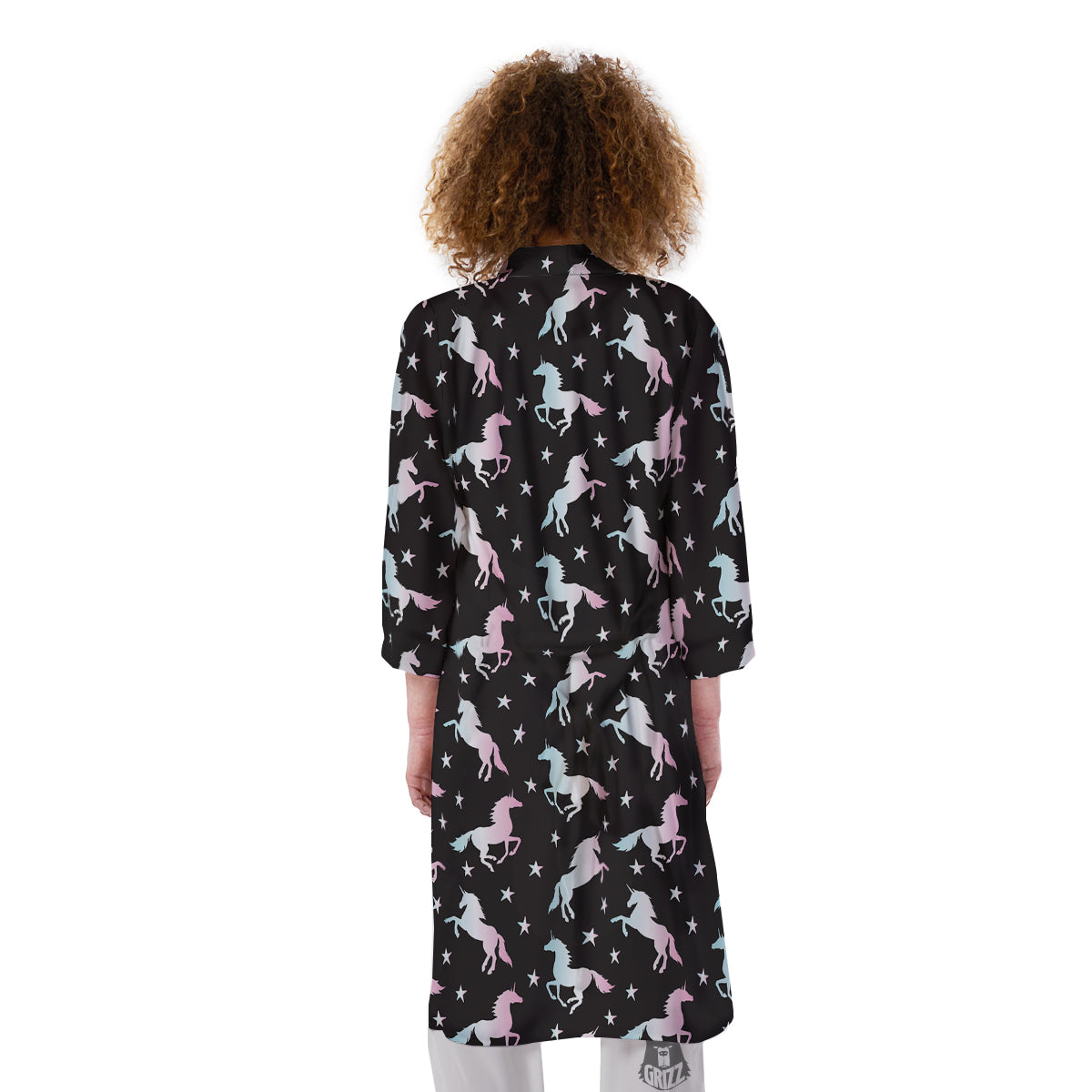 Unicorn Night Winged Print Pattern Kimono-grizzshop
