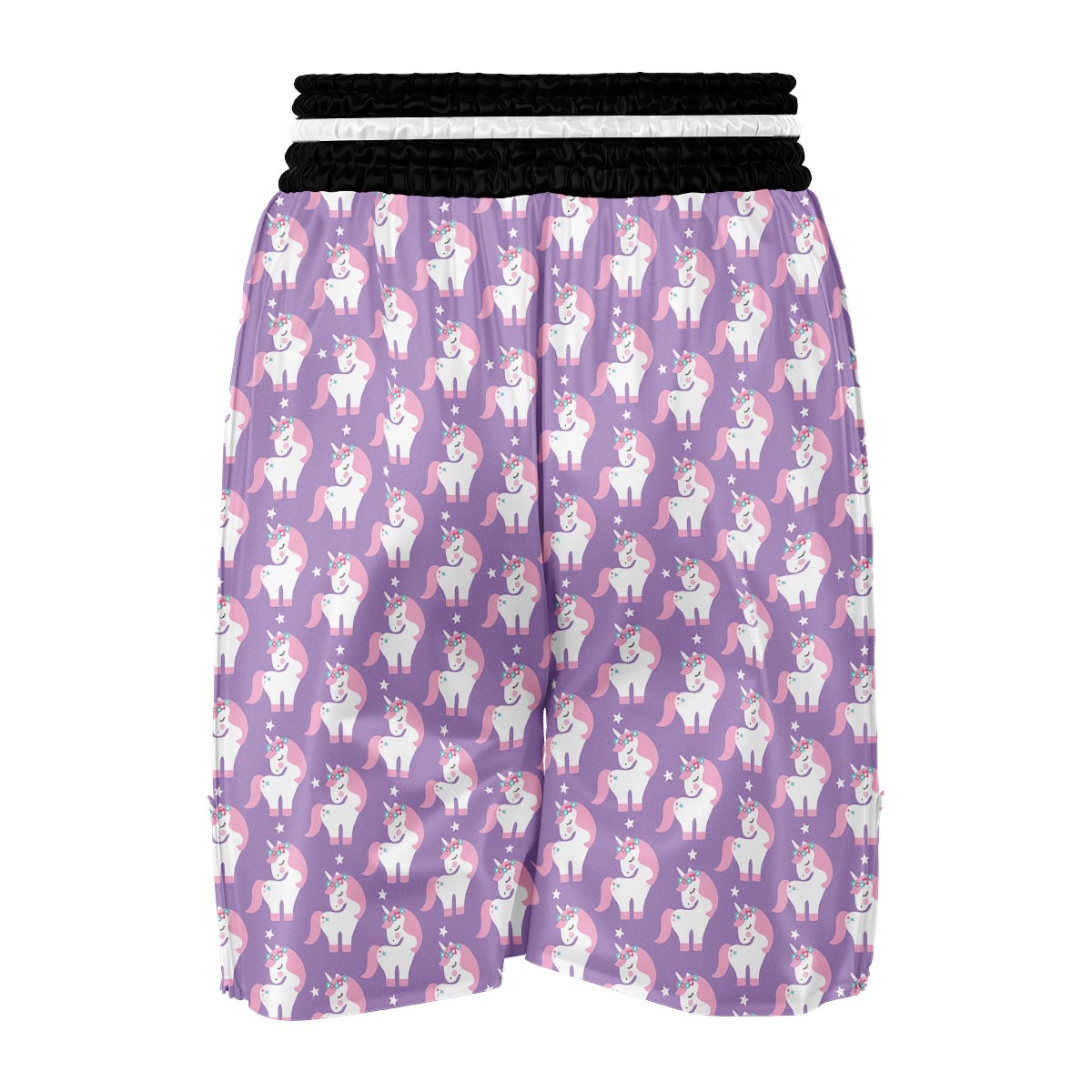 Unicorn Print Pattern Boxing Shorts-grizzshop