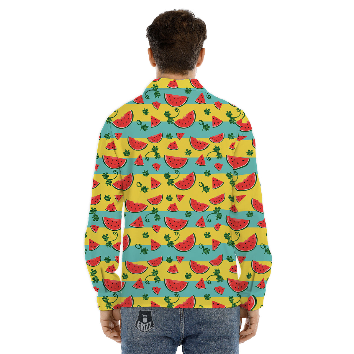 Unicorn Rainbow Origami Print Pattern Men's Dress Shirts-grizzshop