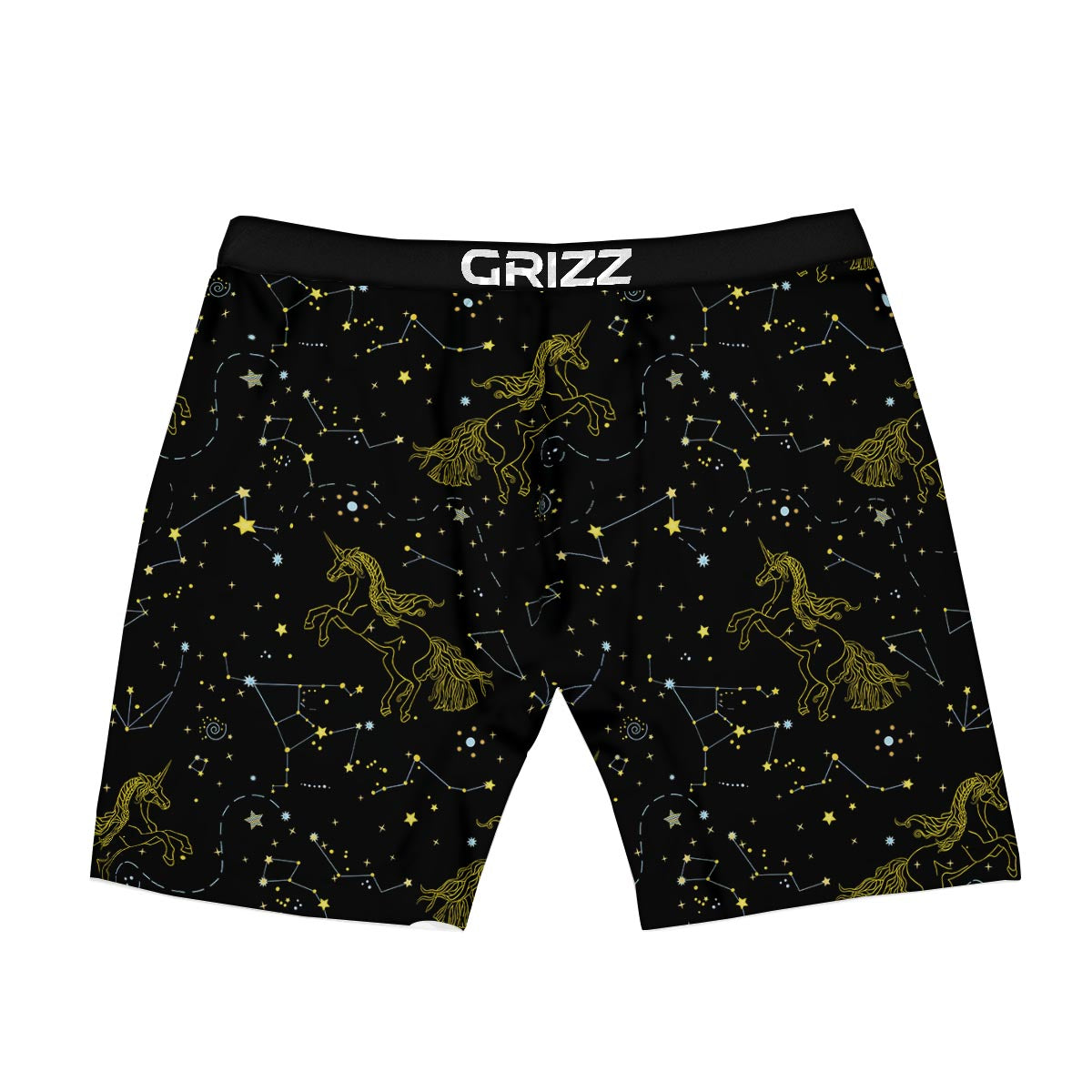 Unicorn Star Space Print Pattern Boxer Briefs-grizzshop
