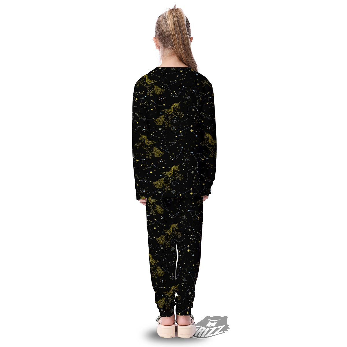 Unicorn Star Space Print Pattern Kid's Pajamas-grizzshop