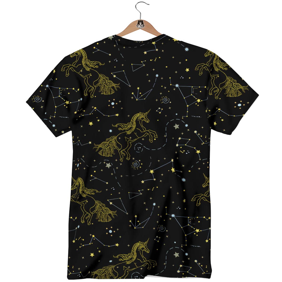 Unicorn Star Space Print Pattern T-Shirt-grizzshop
