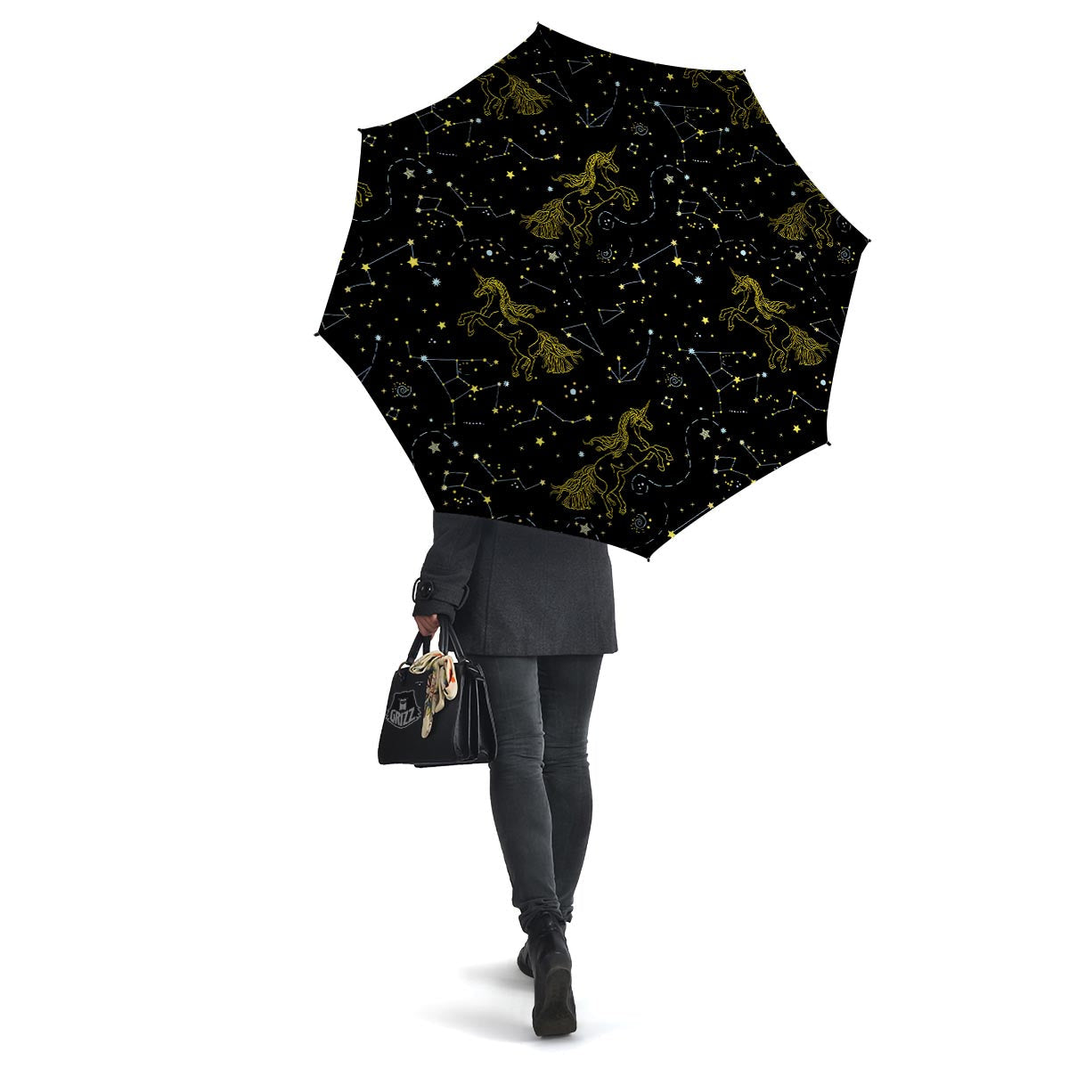 Unicorn Star Space Print Pattern Umbrella-grizzshop