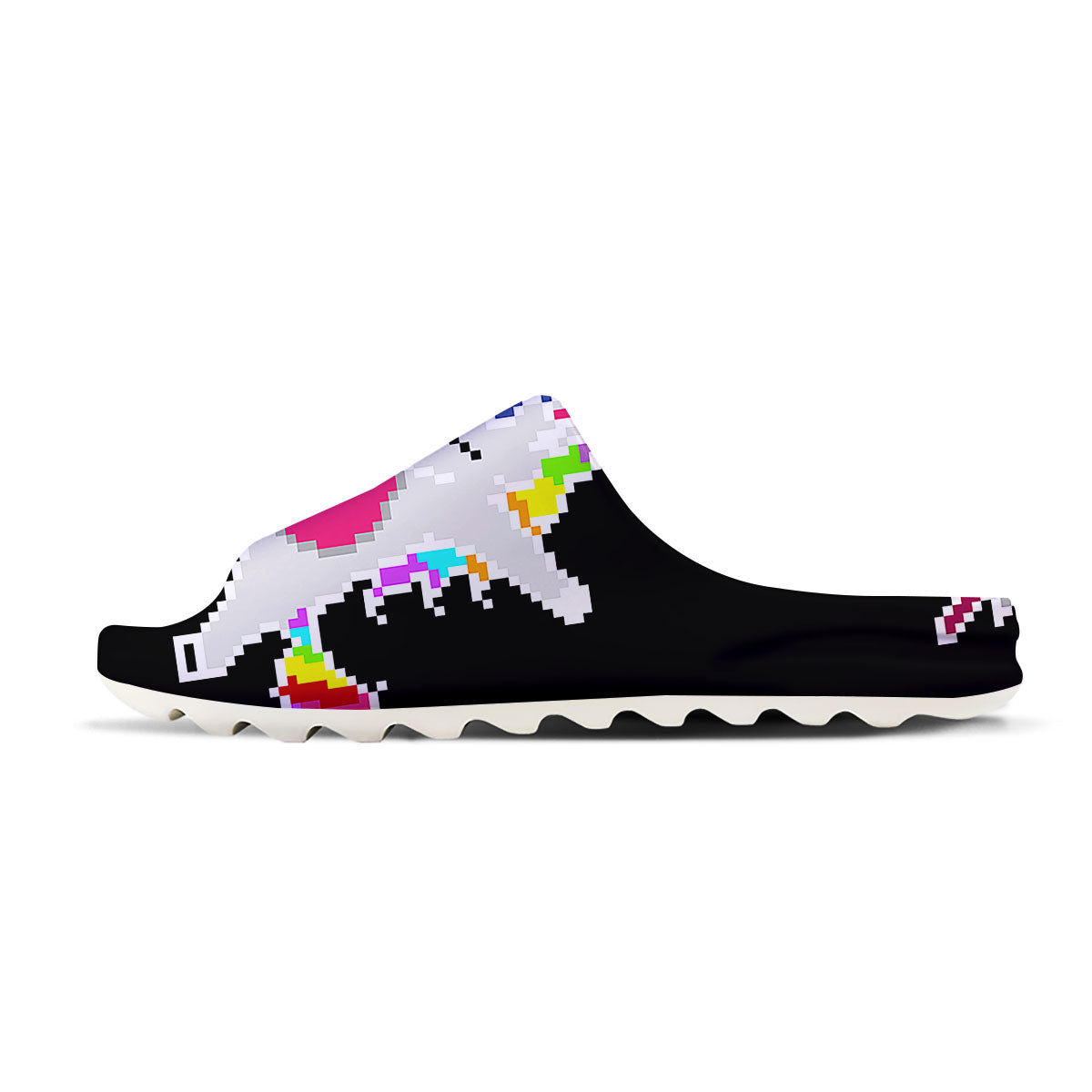 Unicorn 8-Bit Pixel Print Sandals-grizzshop
