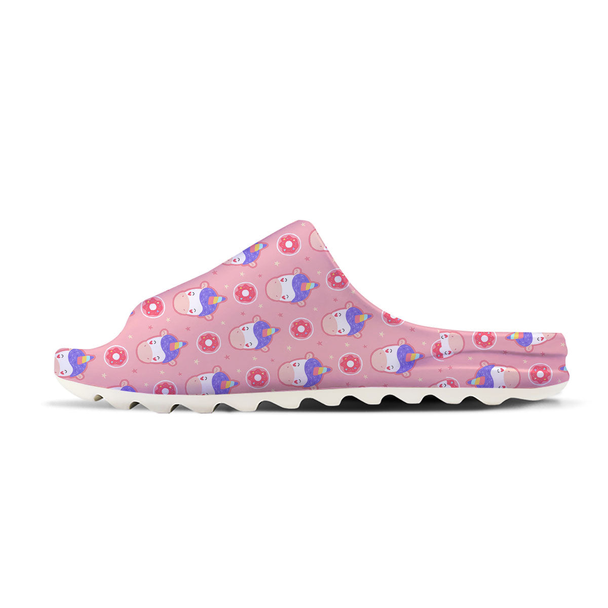 Unicorn Donut Pink Girly Print Pattern Sandals-grizzshop
