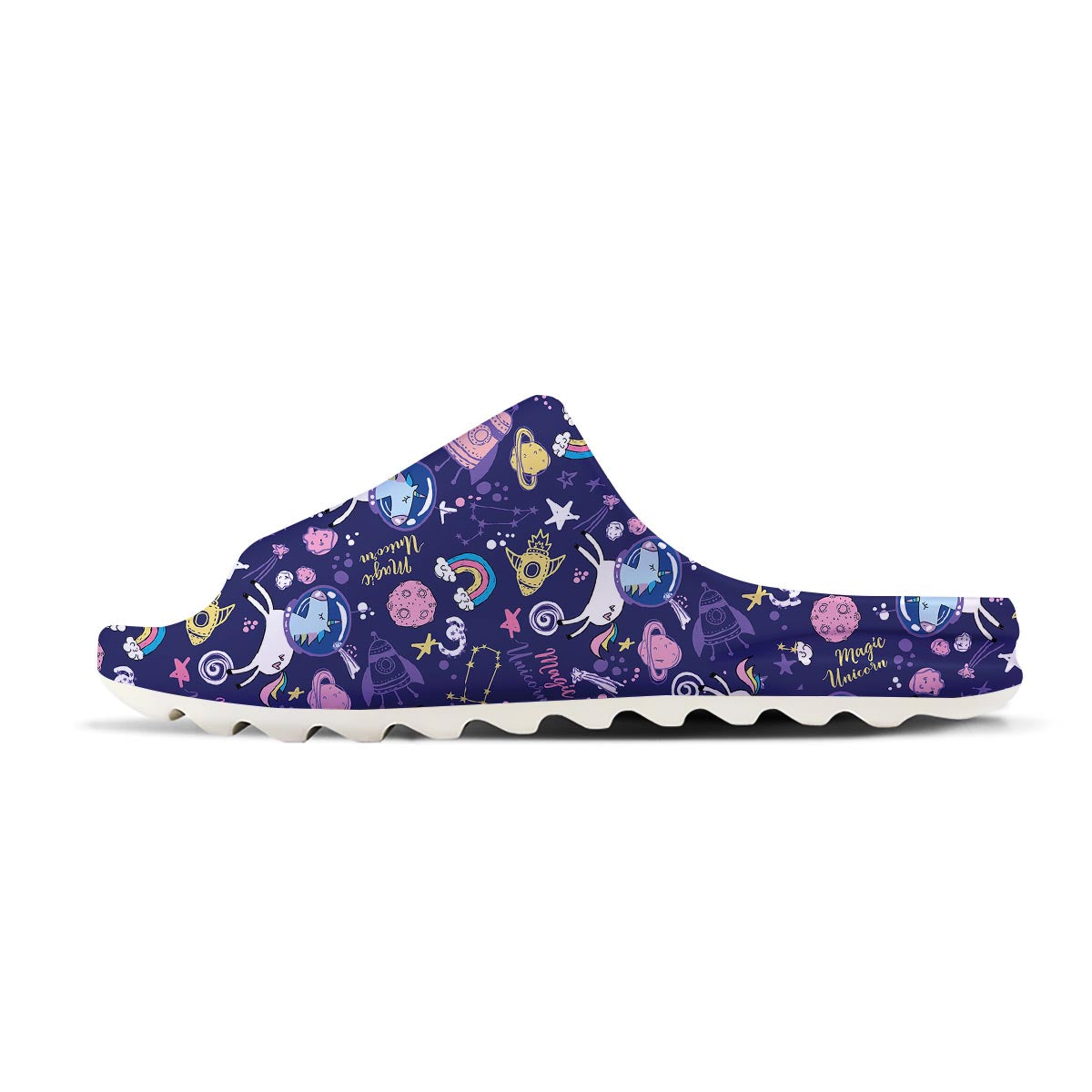 Unicorn Space Astronaut Print Pattern Sandals-grizzshop