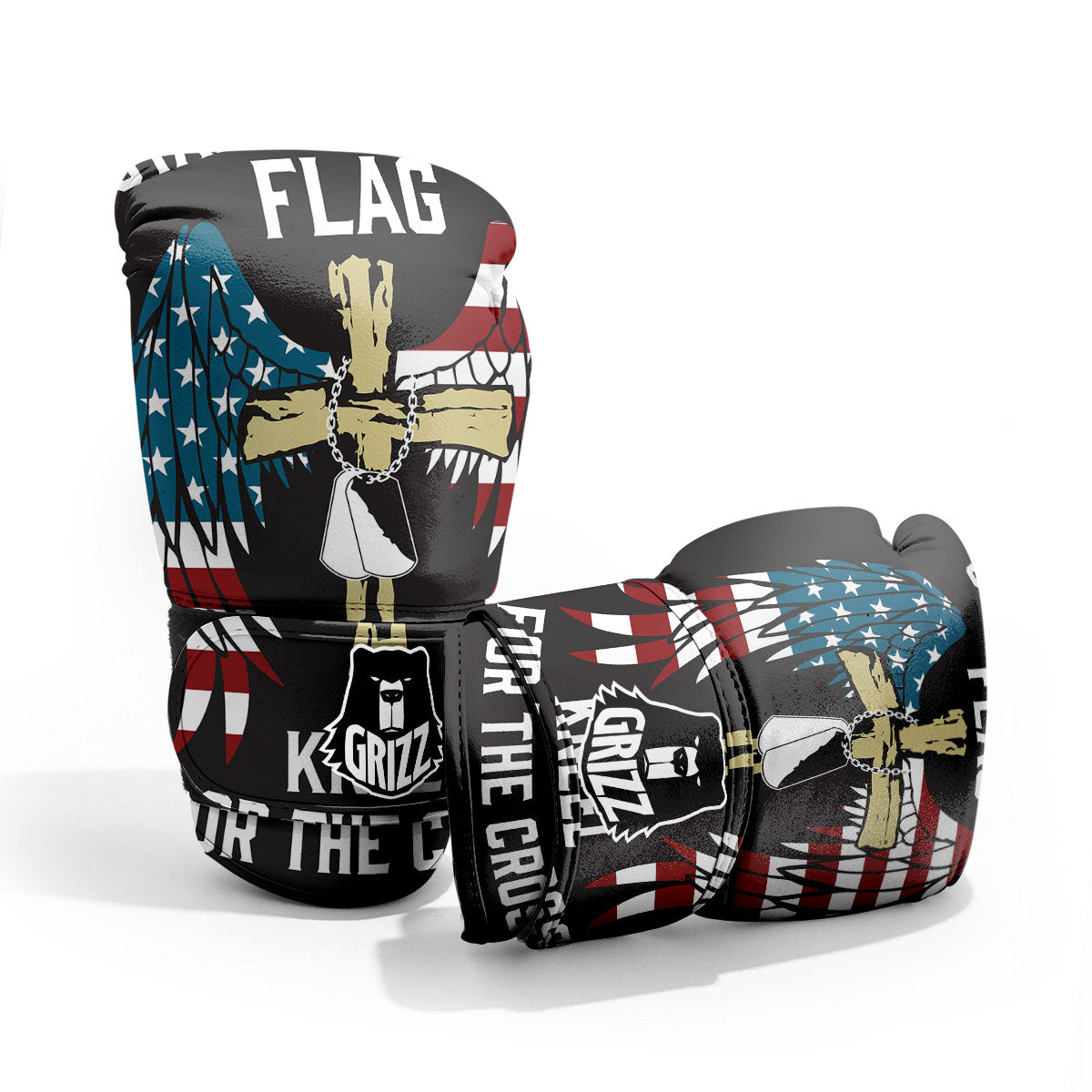 United We Stand American Flag Print Pro Boxing Glove