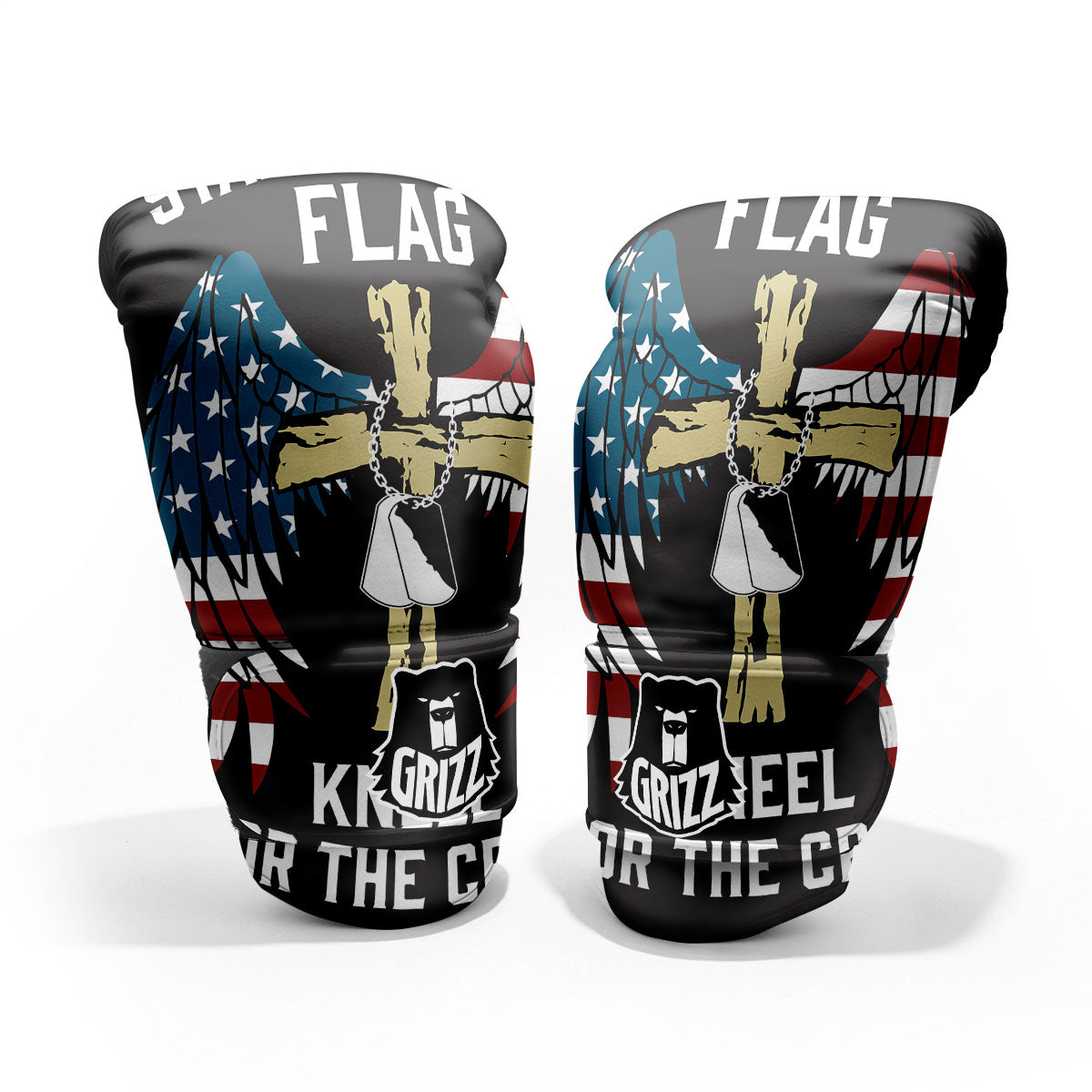 United We Stand American Flag Print Pro Boxing Glove
