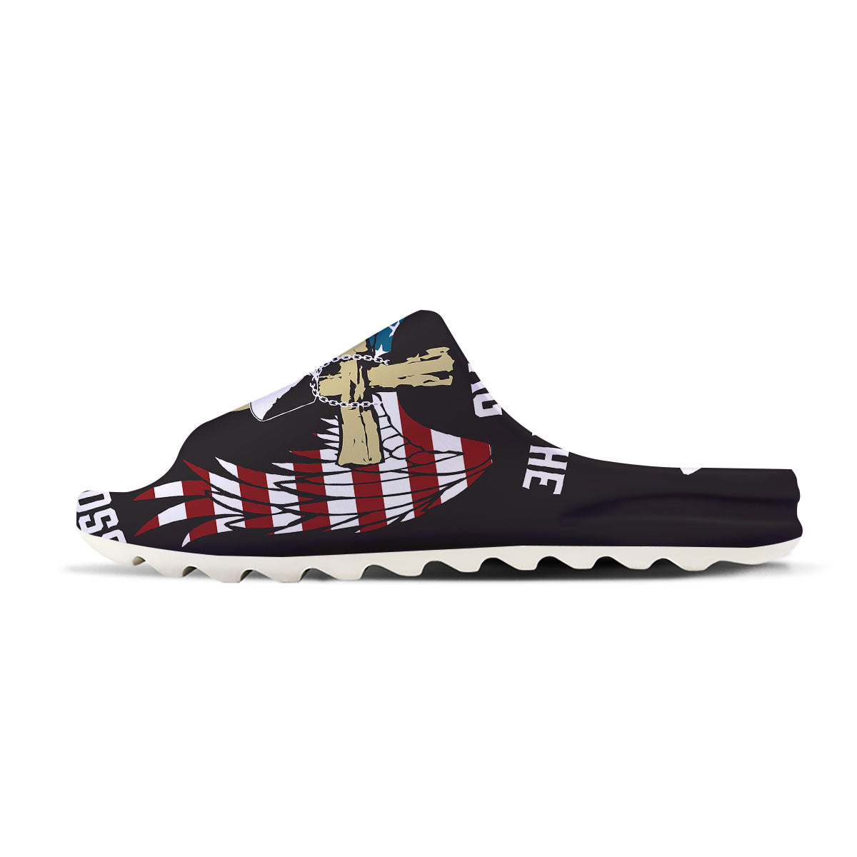 United We Stand American Flag Print Sandals-grizzshop