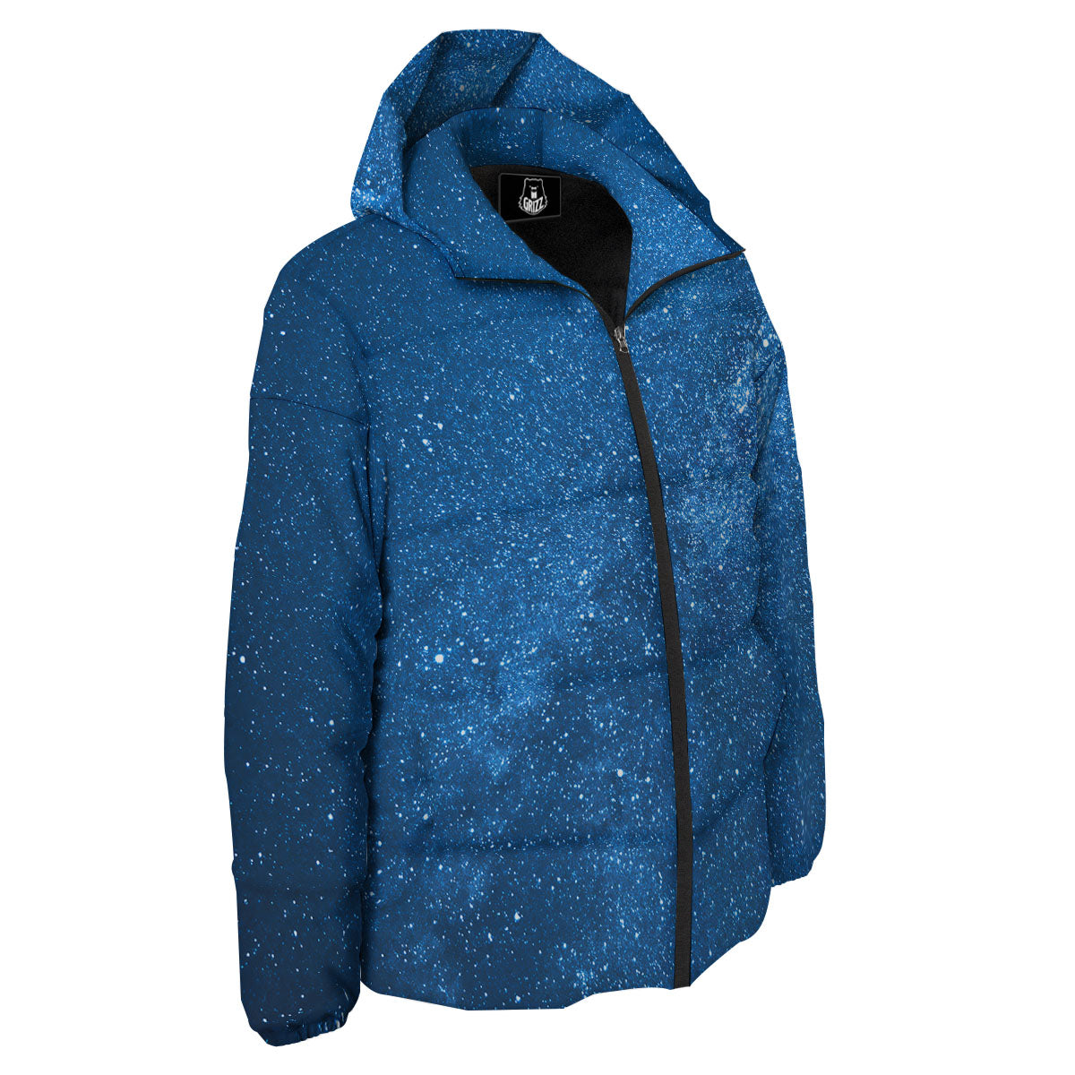Universe Galaxy Milky Way Print Down Jacket-grizzshop