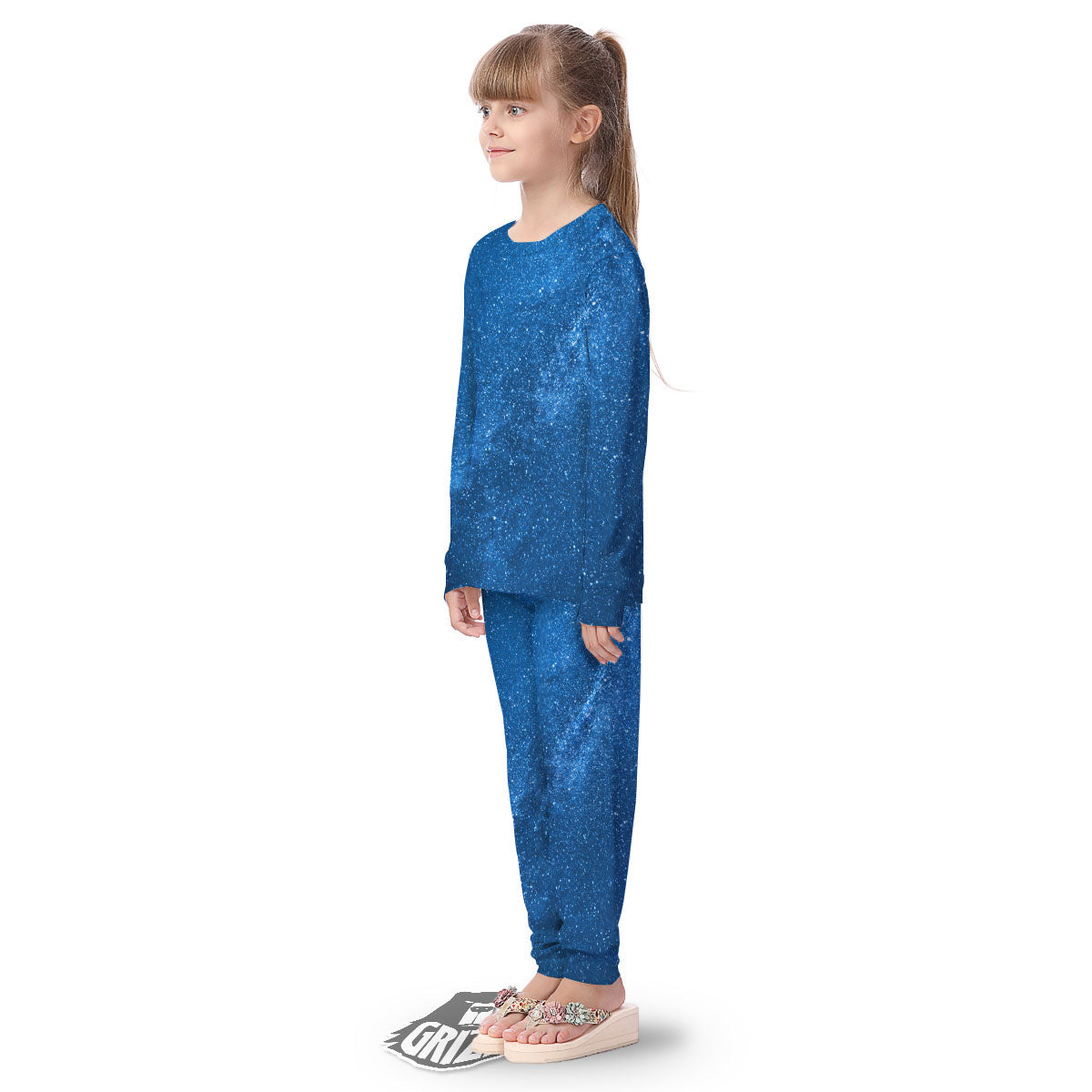 Universe Galaxy Milky Way Print Kid's Pajamas-grizzshop