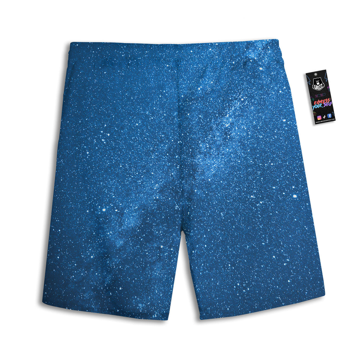 Universe Galaxy Milky Way Print Men's Athletic Shorts