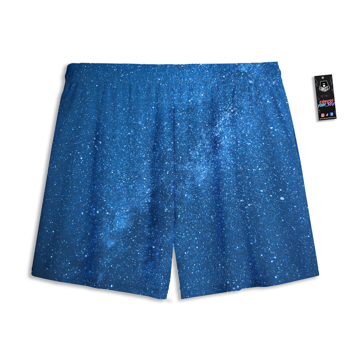Universe Galaxy Milky Way Print Mesh Shorts