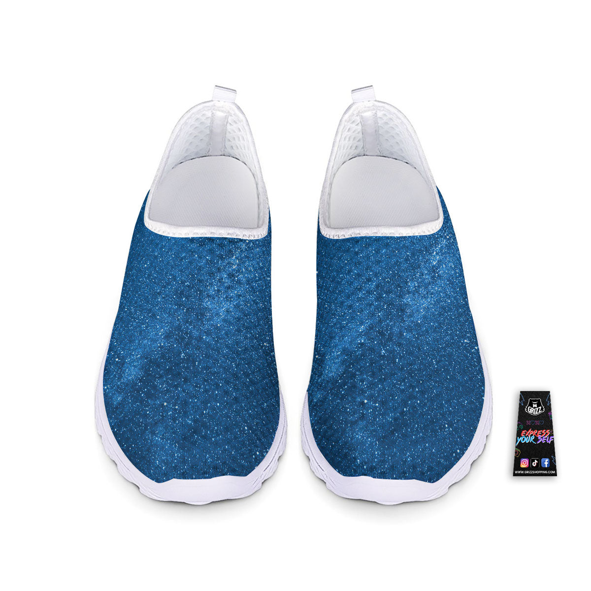 Universe Galaxy Milky Way Print Nurse Shoes-grizzshop