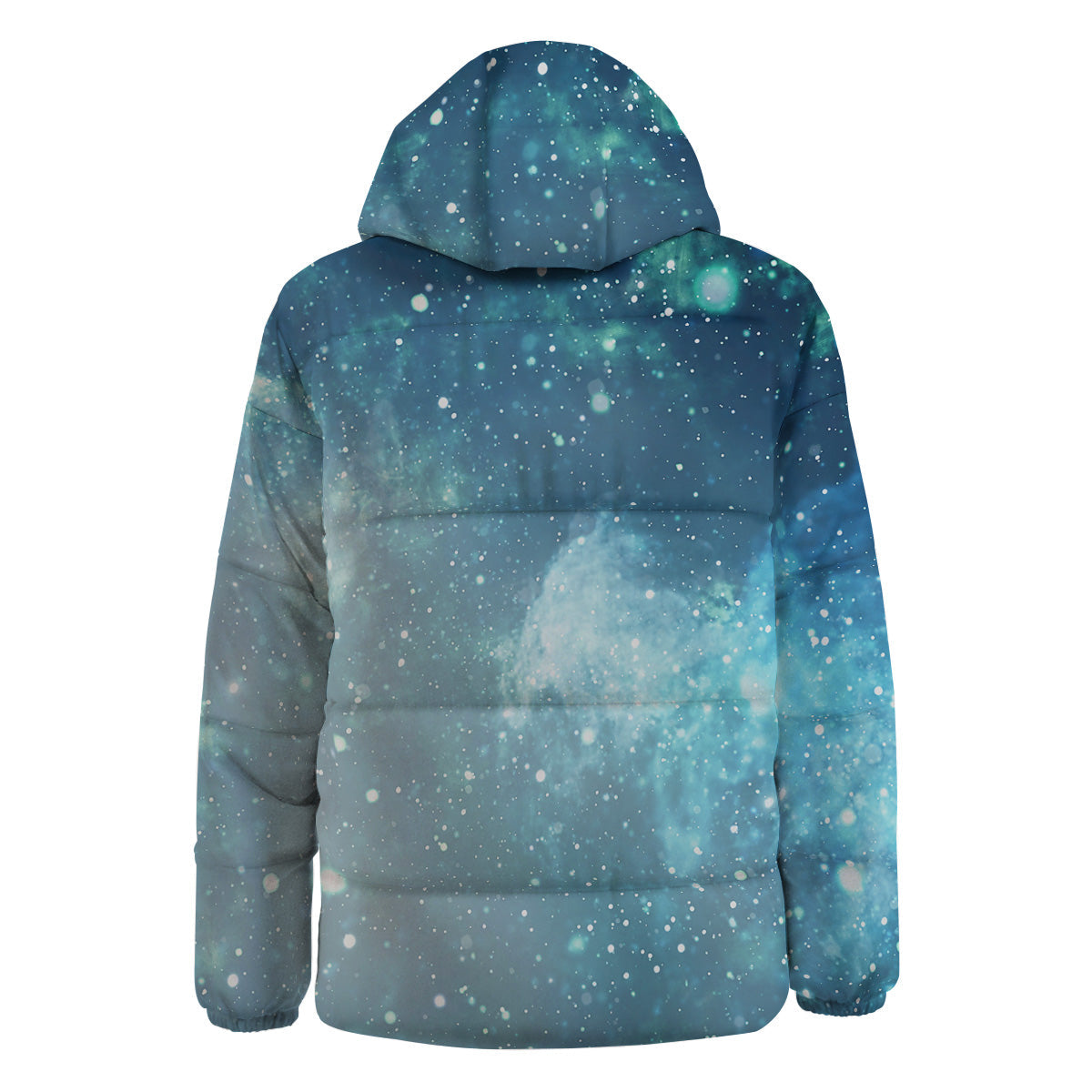 Universe Galaxy Space Blue Sky Print Down Jacket-grizzshop