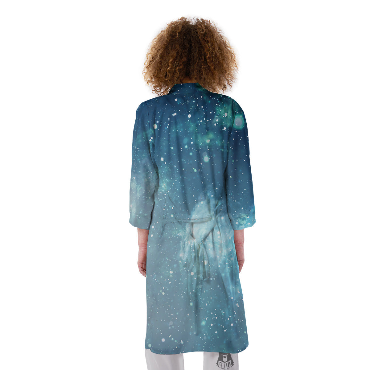 Universe Galaxy Space Blue Sky Print Kimono-grizzshop