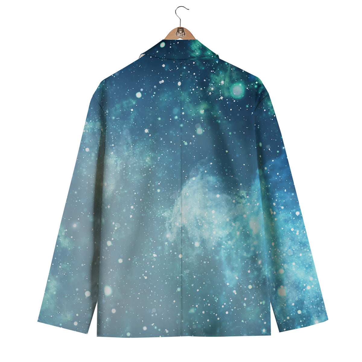 Universe Galaxy Space Blue Sky Print Men's Blazer-grizzshop
