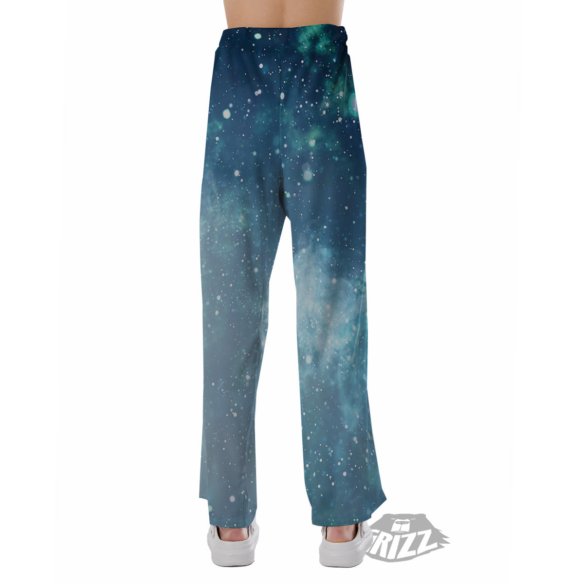 Universe Galaxy Space Blue Sky Print Pajama Pants-grizzshop