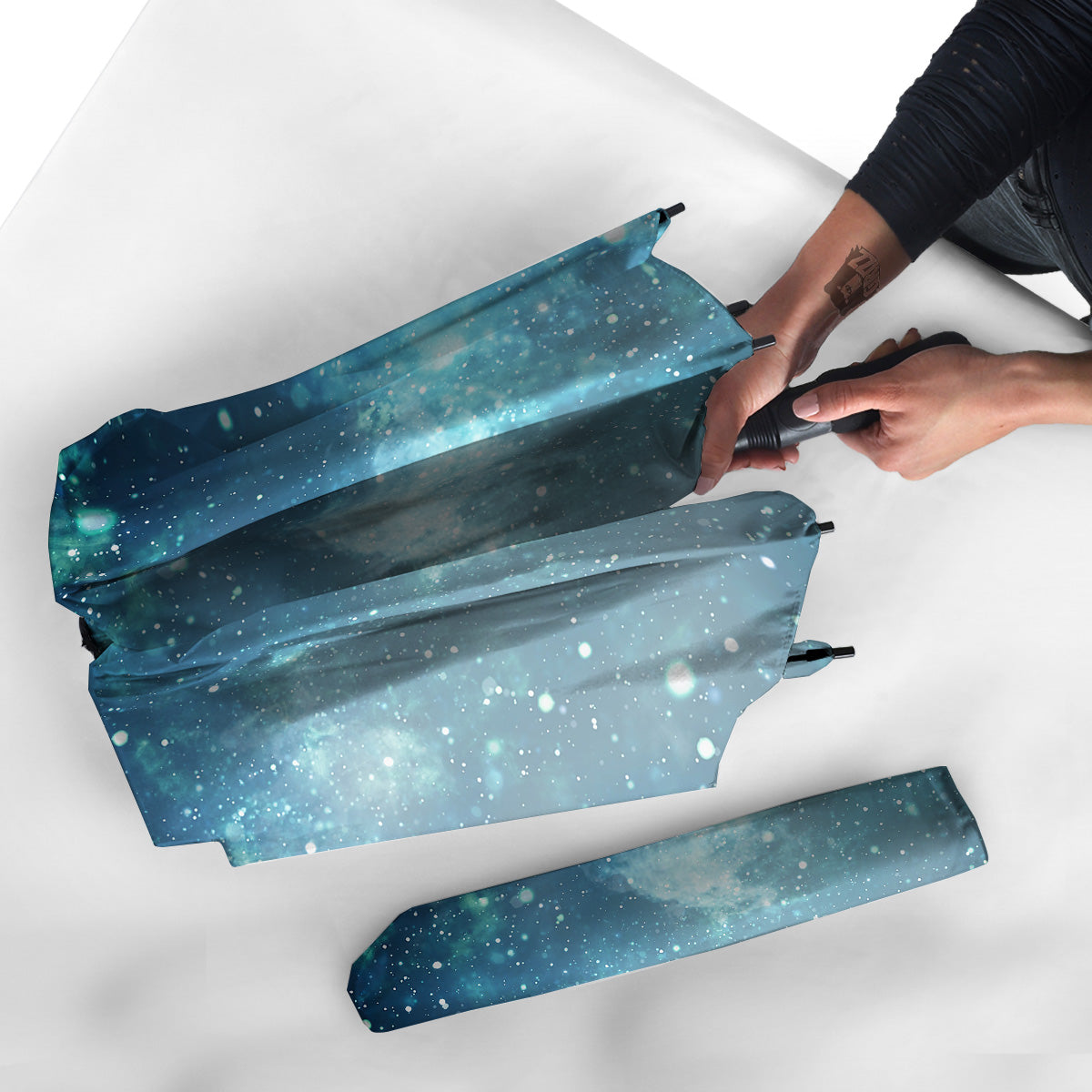 Universe Galaxy Space Blue Sky Print Umbrella-grizzshop