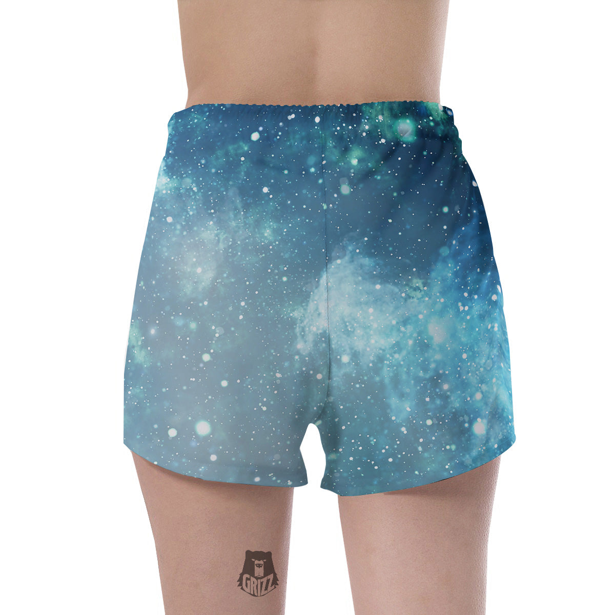 Universe Galaxy Space Blue Sky Print Women's Shorts-grizzshop