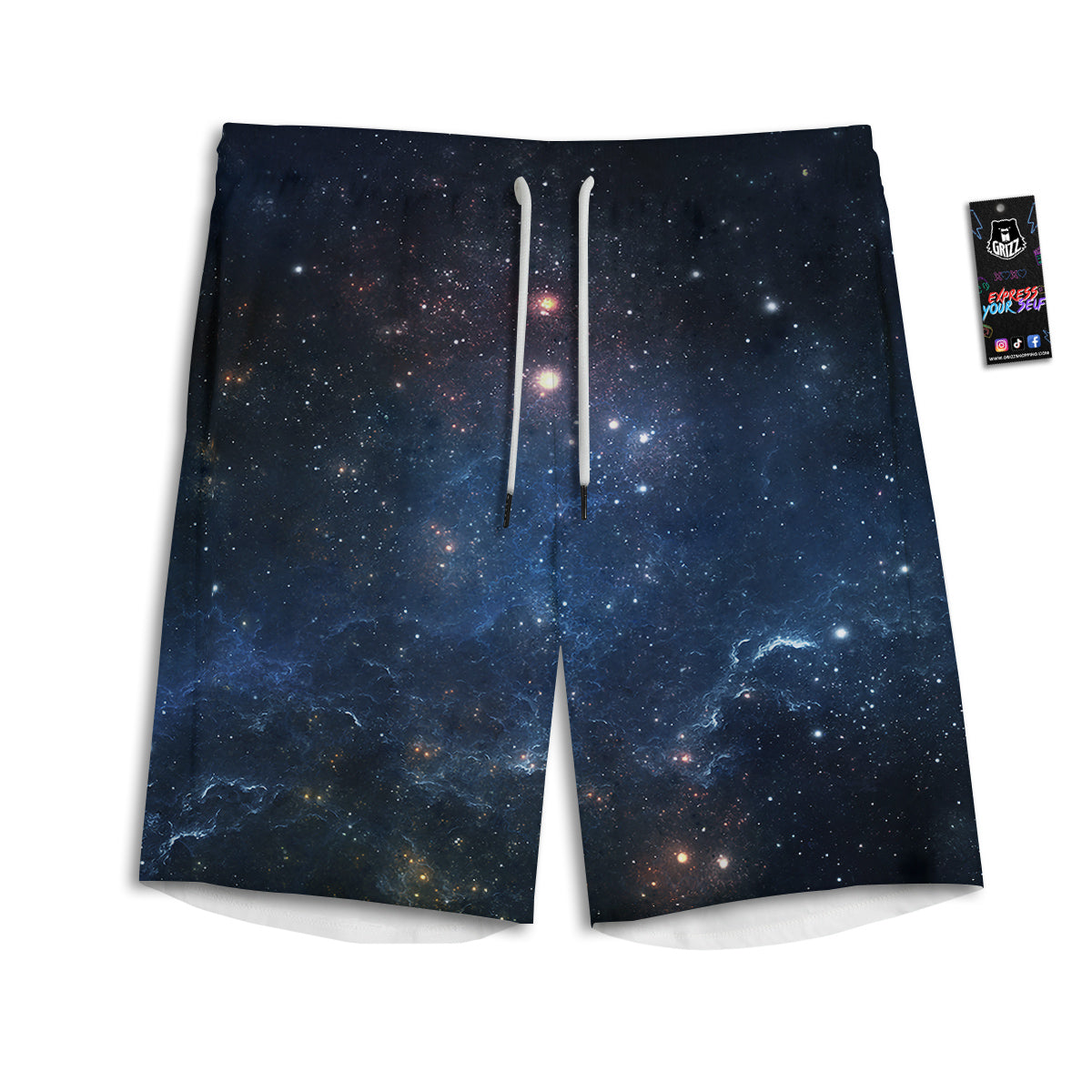 Vampire Girl Halloween Print Men's Athletic Shorts