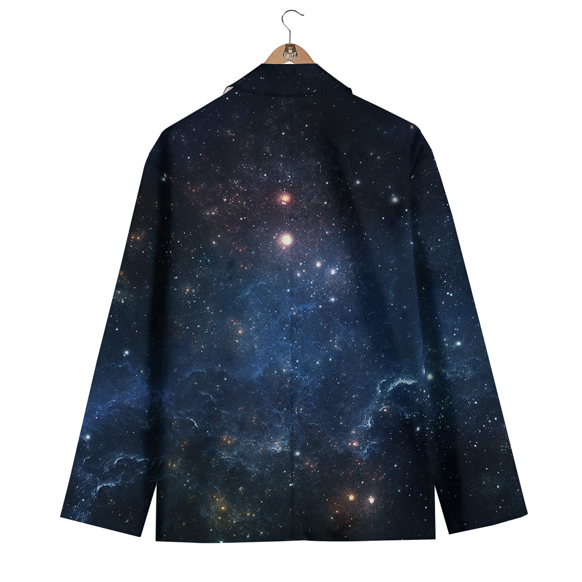 Universe Galaxy Space Dark Nebula Print Men's Blazer-grizzshop