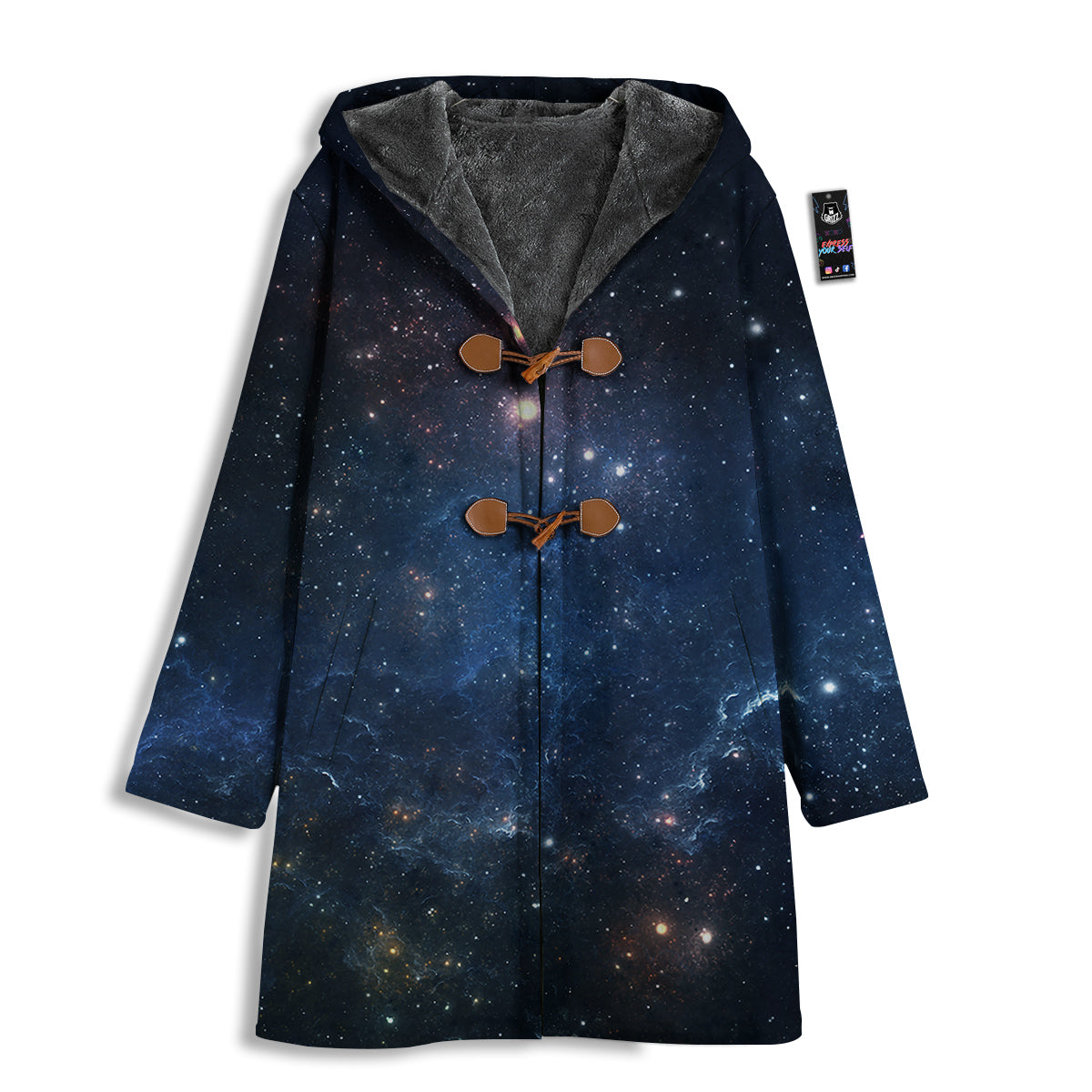 Universe Galaxy Space Dark Nebula Print Men's Windbreaker Jacket-grizzshop