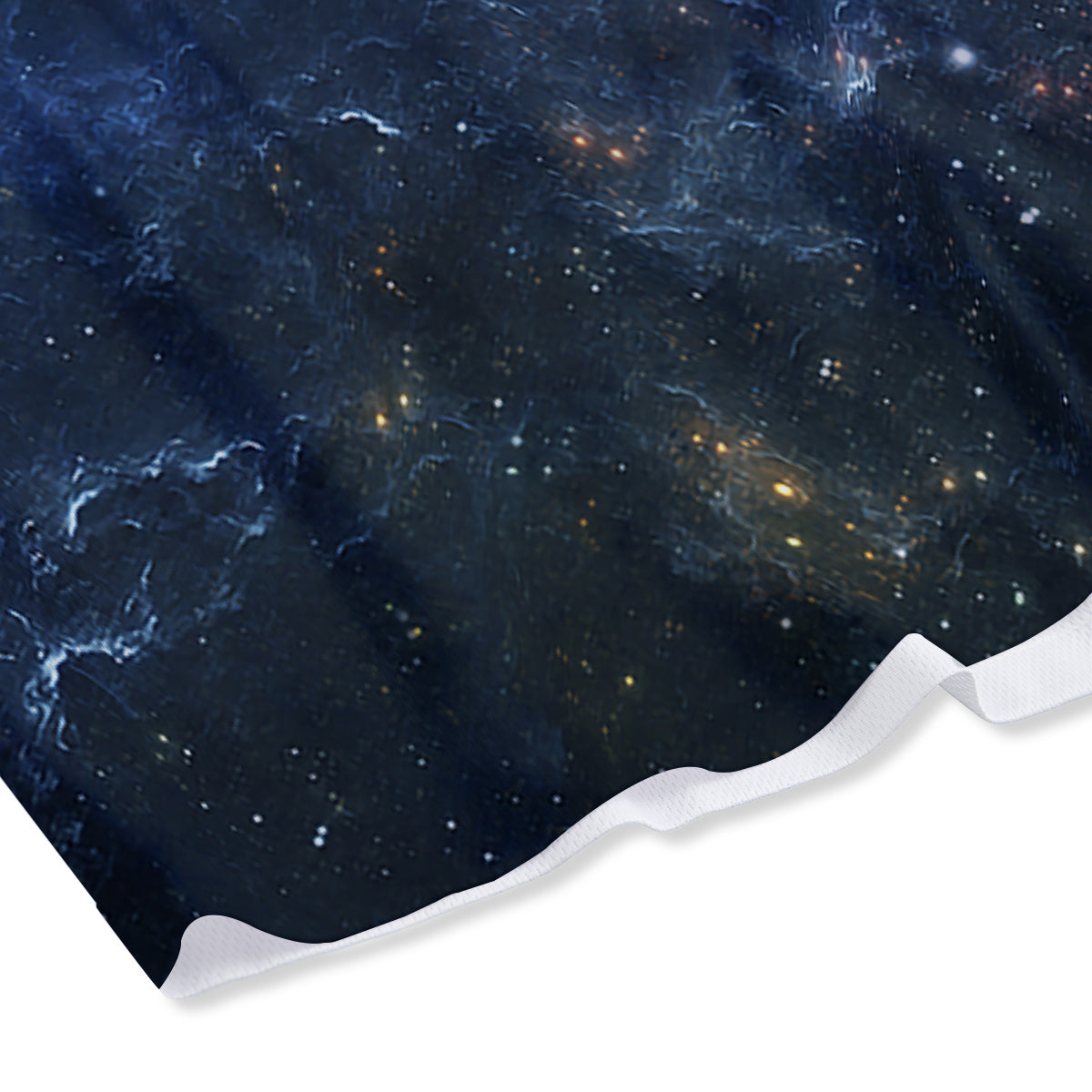 Universe Galaxy Space Dark Nebula Print Mesh Shorts