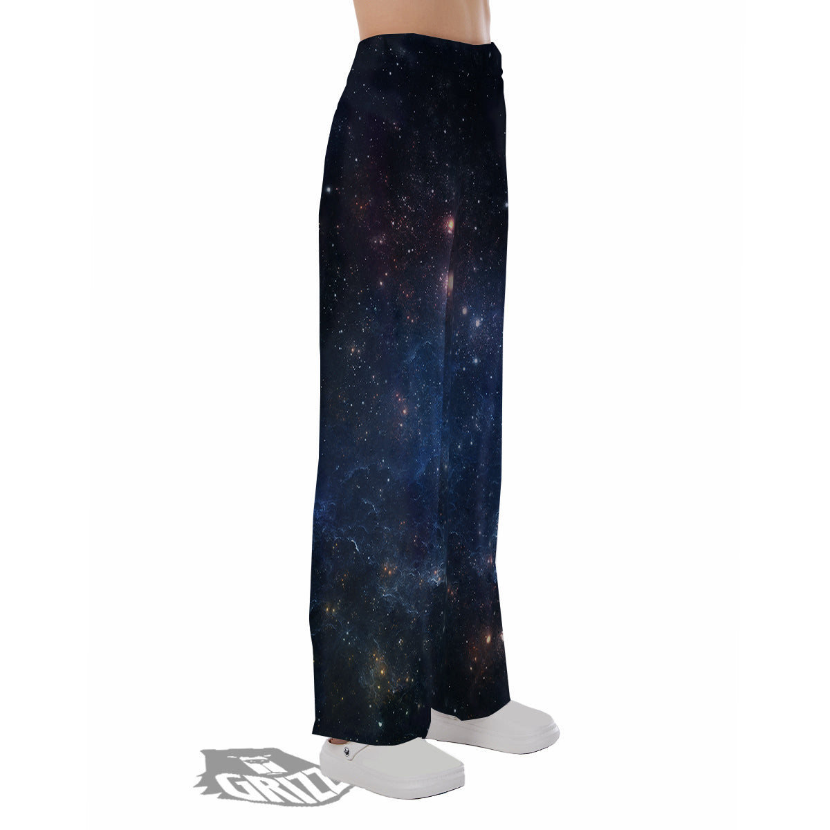 Universe Galaxy Space Dark Nebula Print Pajama Pants-grizzshop