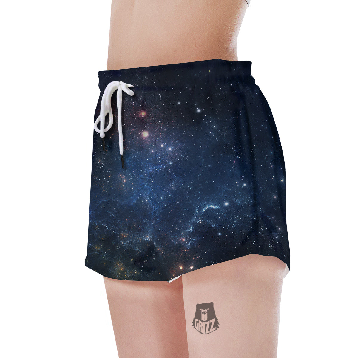 Universe Galaxy Space Dark Nebula Print Women's Shorts-grizzshop