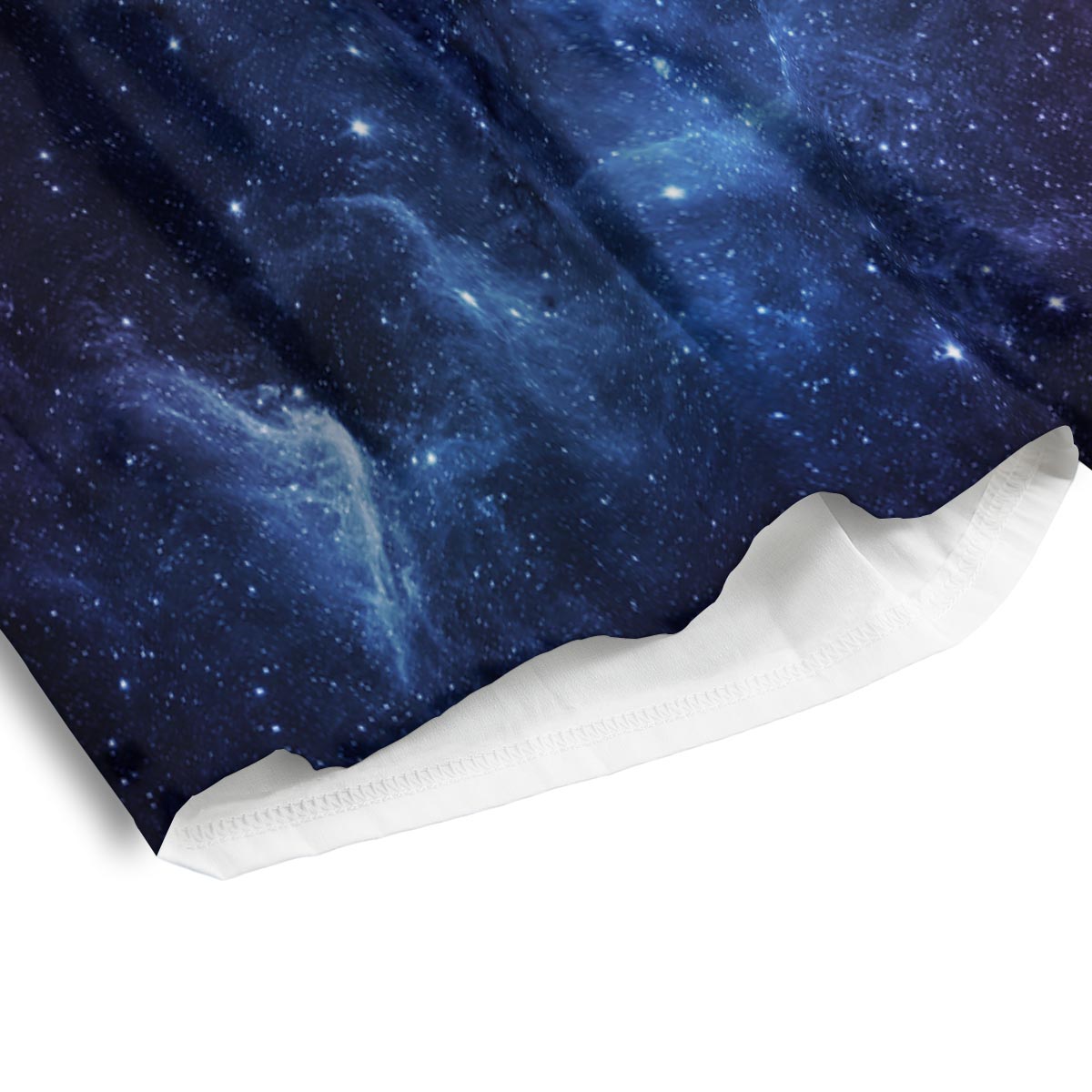 Universe Galaxy Space Teal Orange Print Men's Athletic Shorts