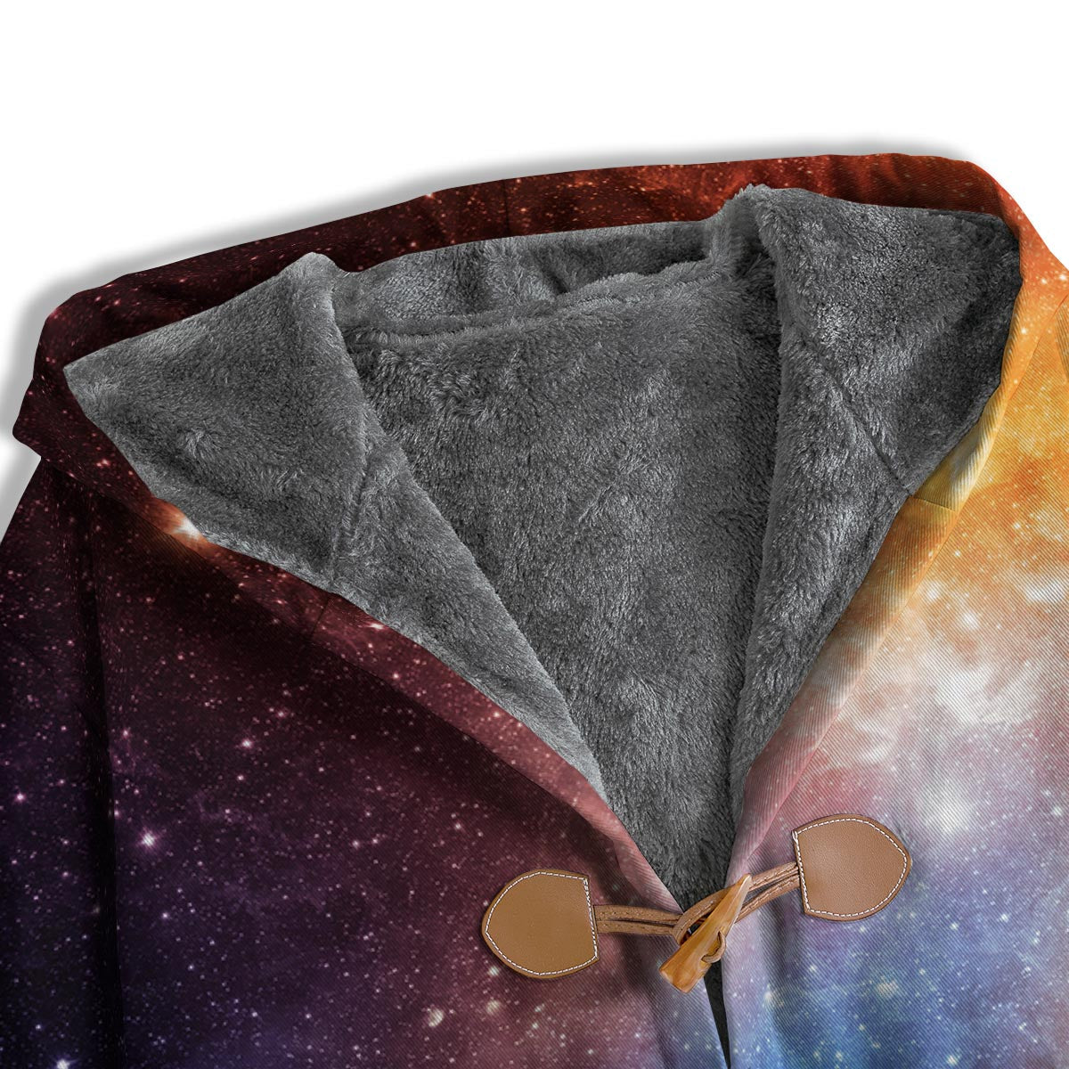 Universe Galaxy Space Teal Orange Print Men's Windbreaker Jacket-grizzshop