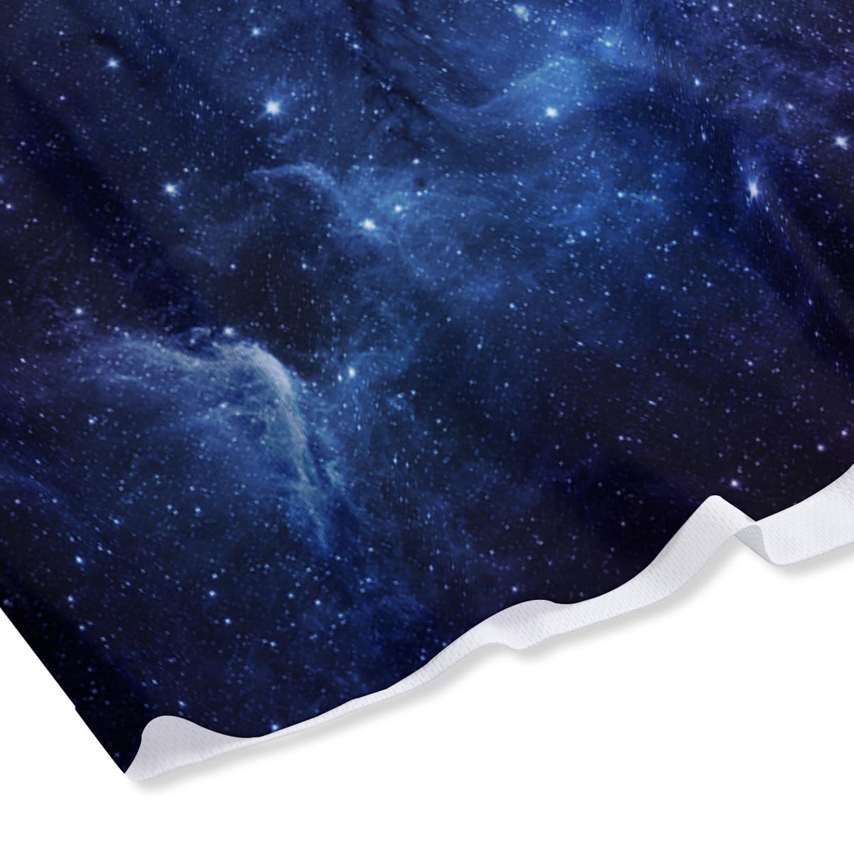Universe Galaxy Space Teal Orange Print Mesh Shorts