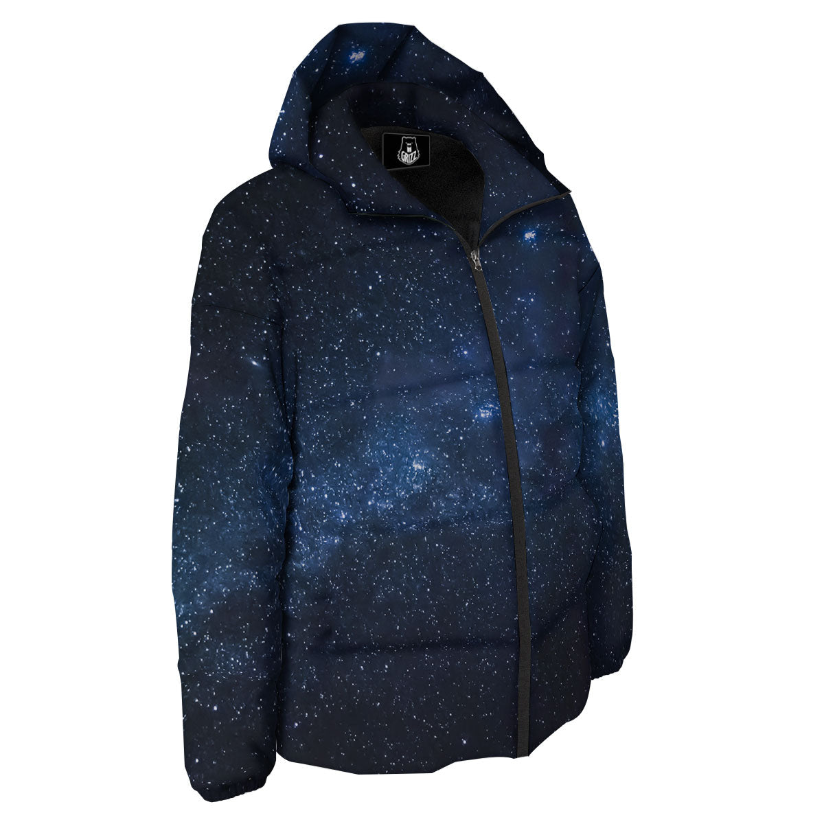 Universe Milky Way Print Down Jacket-grizzshop