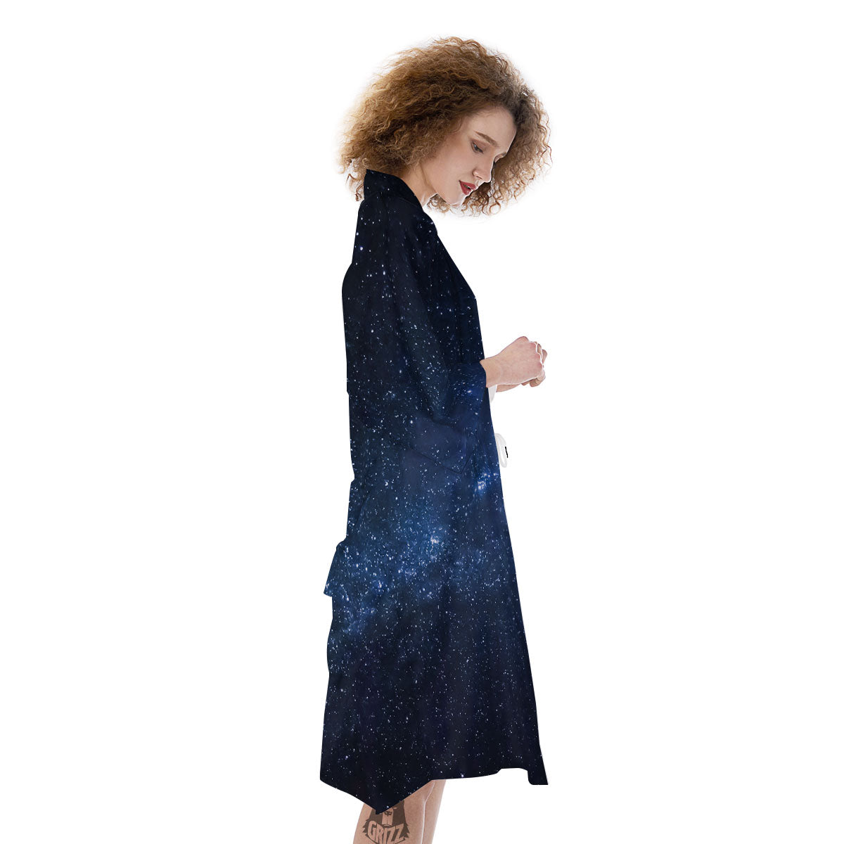 Universe Milky Way Print Kimono-grizzshop