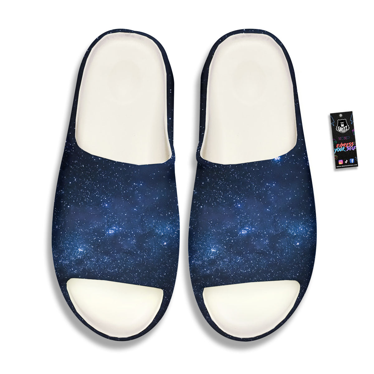 Universe Milky Way Print Sandals-grizzshop