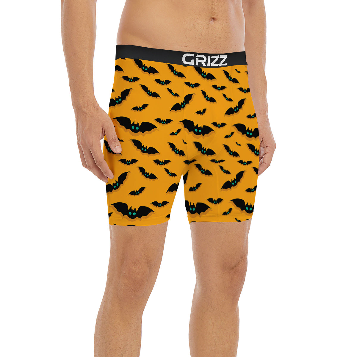 Vampire Bat Halloween Print Pattern Boxer Briefs-grizzshop