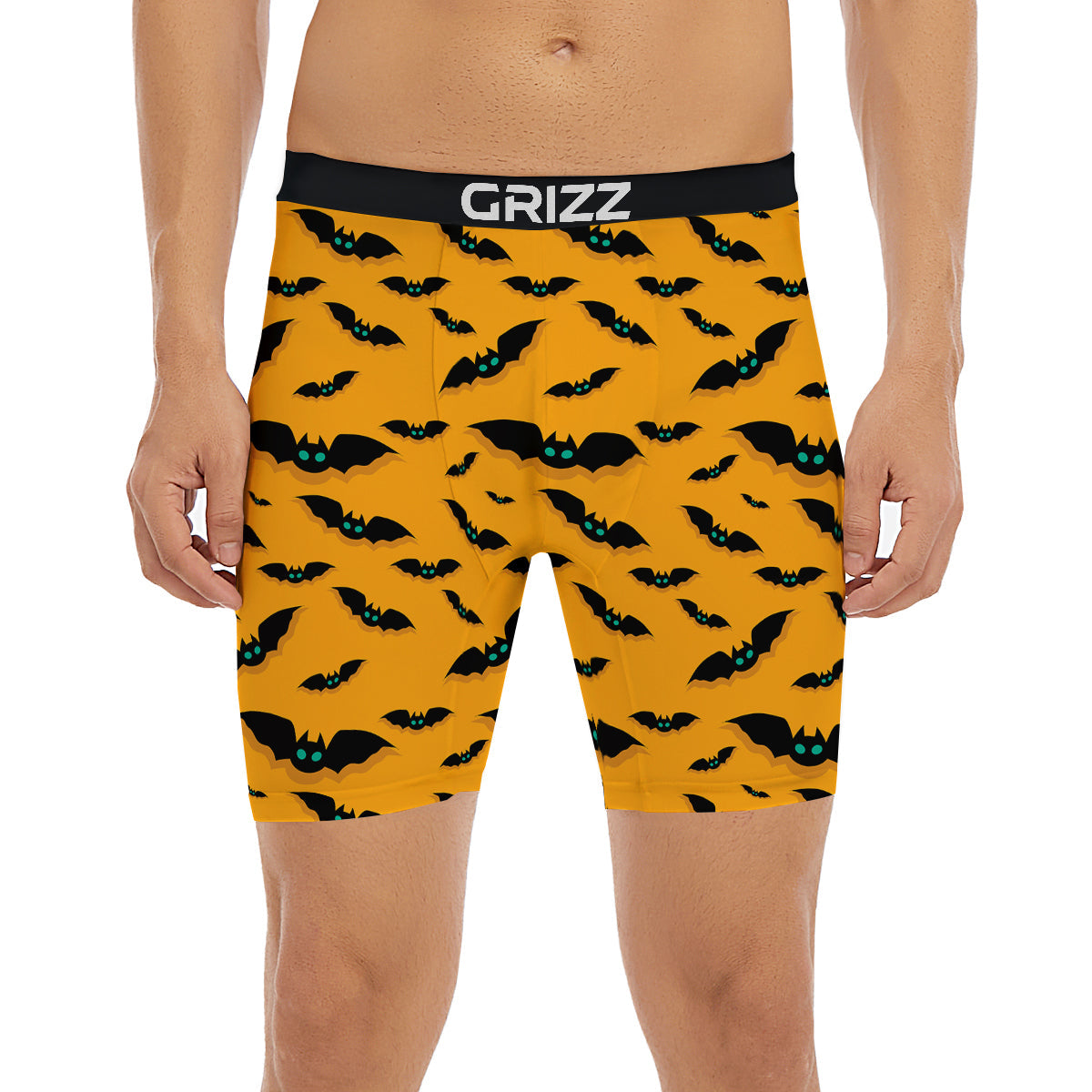 Vampire Bat Halloween Print Pattern Boxer Briefs-grizzshop